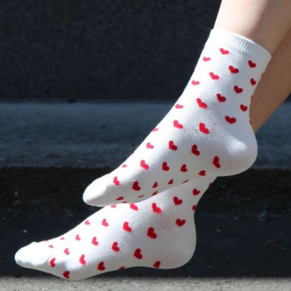 Brandy Melville Red Heart Socks - Picture 10 of 11